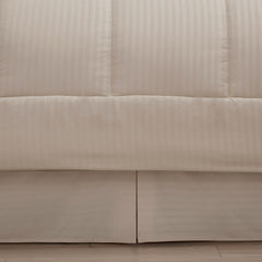 Sweet Home Collection 8 Piece Embossed Dobby Stripe Bed In A Bag All Season Complete Set