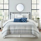 Nanshing Jessy Modern Striped 7 Piece Comforter Set
