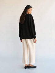 Jadey Cashmere Oversized V-neck Sweater