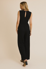 Square Neck Sleeveless Jumpsuit