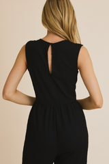 Square Neck Sleeveless Jumpsuit