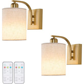 Led bedroom light gold wall light iron wireless light