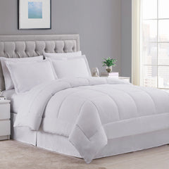 Sweet Home Collection 8 Piece Embossed Dobby Stripe Bed In A Bag All Season Complete Set