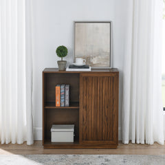 Mid Century Sideboard with 2 Sliding Door