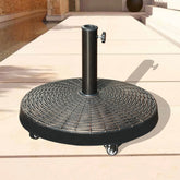 Free Standing Round Patio Umbrella Base with Wheels