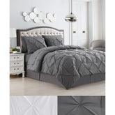 Sweet Home Collection 8 Piece Pinch Pleated Bed In a Bag All Season Complete Set