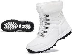 Winter Snow Boots Women Warm Fur Lined Snow Boots Anti-Slip Hiking Boots Insulated Outdoor Waterproof Boots for Walking Work