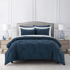 Sharper Image 9-Piece Down Alternative Pintuck Bed-in-a-Bag Set