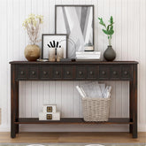 Harper & Bright Designs Rustic 4-drawers Long Entryway Console Table