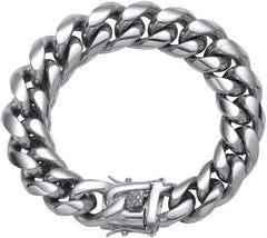 Cuban link bracelet for men 14mm Stainless Steel Bracelet cuban link chain Bracelet Men's Bracelets SB006-N40