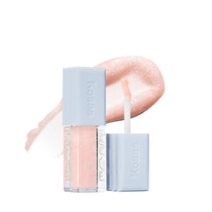 Kosas Wet Lip Oil Gloss – Plumping Peptide Lip Treatment Gloss in Sheer Pinkish Lavender, Hydrating with Hyaluronic Acid, Peptides & Plant Oils, Non-Sticky, Vegan, Clean Beauty (Grapesicle) 0.15 oz