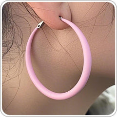 Neon Hoop Earrings for Women Exaggerated 80s 90s Colorful Chunky Statement Hoops Earring Lightweight Hypoallergenic Big Hoops for Glow Party Outfits Y2k Jewelry Accessories
