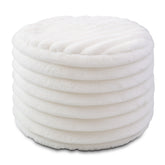 Jaxx Paran Pouf - Fluffy Faux Fur Ottoman for Modern Interior Design