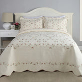 Modern Heirloom Felisa Floral Embroidered Bedspread