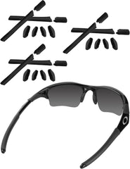 Bwake Replacement Rubber Kit Earsocks and Nose Pads for Oakley Half Jacket/Half Jacket XLJ Sunglasses - Black