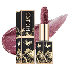 Catkin Moist Lipstick Hydrating High Impact Color Infused with Vitamin E and Avocado Oil Smooth Soft Texture Long Lasting Red Glow Finish 2pcs 06