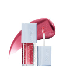 Kosas Wet Lip Oil Gloss – Plumping Peptide Lip Treatment Gloss in Sheer Pinkish Lavender, Hydrating with Hyaluronic Acid, Peptides & Plant Oils, Non-Sticky, Vegan, Clean Beauty (Grapesicle) 0.15 oz