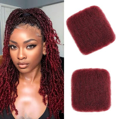 16 Inch Afro Kinkys Bulk Human Hair for Dreadlocks Extensions and Locs Repair 1 Pack 50 Gram Natural Black Color Afro Kinky Curly Human Hair Bulk for Twist