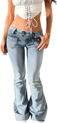 fanmpghleoo Bootcut Jeans for Women High Waisted Flare Jeans Trendy Mom Bell Bottom Denim Pants Casual Flared Cowgirl Pants