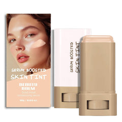 2 Pcs Foundation Stick Beauty Balm Serum Boosted Skin Tint Solid Tinted Moisturizing Serum Contour Stick Foundation for Women Natural Finish Makeup (#01, 0.63 OZ)