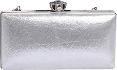 Women's Evening Rhinestone Clutch Purse Crystal Handbag Glitter Shoulder with Detachable Chain Elegant Crossbody