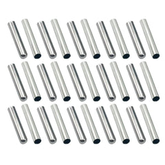100PCS Stainless Steel Round Tip Temperature Probe Housing Case for PT100 & DS18B20 Sensors, 7 x 50 mm Blind Pipe Sleeve JEBHANNE