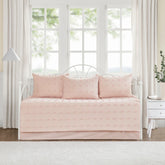 Intelligent Design Brooklyn Cotton Jacquard 5pcs w/Chenille Dots Daybed Set