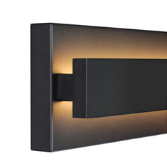 Black Modern/Contemporary LED Outdoor Wall Lantern Sconce 1 or 2 Set