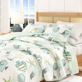 Linery & Co. Coastal Microfiber Quilt Set With Shams