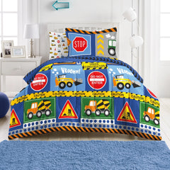 Dream Factory Under Construction Microfiber Bed in a Bag