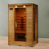 HeatWave Coronado 2-Person Hemlock Infrared Sauna with 5 Ceramic Heaters