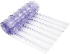 Awoco Clear-Flex II PVC Strip, 16" x 9ft, 0.229" Max Thick, Ribbed Scratch-Resistant Door Curtain for Warehouse, Walk-in Cooler Freezer, Energy-Saving, Made in USA by Aleco