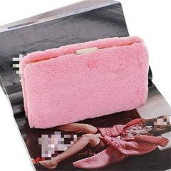Faux Suede Bag Dinner, Faux Suede Clutch Bag Elegant Evening Purse Metal Bonding for Wedding Prom