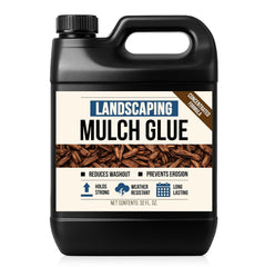 Landscape Mulch & Rock Glue – Heavy-Duty Ground Cover Adhesive for Mulch, Wood Chips, Pebbles & Gravel – Weather-Resistant Landscaping Bonding Spray (Rock Glue, 1 Gallon)