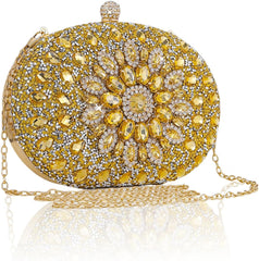 Clutch Purse for Women Formal Evening Handbag with Chain Wedding Party Purses Bride Clutch Cocktail for Prom