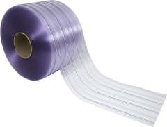 Awoco Clear-Flex II PVC Strip, 16" x 9ft, 0.229" Max Thick, Ribbed Scratch-Resistant Door Curtain for Warehouse, Walk-in Cooler Freezer, Energy-Saving, Made in USA by Aleco