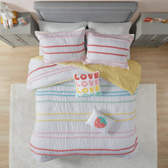 Mackenzie Cotton Comforter Set with Chenille Trim by Intelligent Design Kids