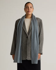 Mongolian Cashmere Ribbed Scarf