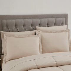 Sweet Home Collection 8 Piece Embossed Dobby Stripe Bed In A Bag All Season Complete Set
