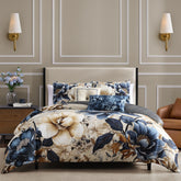 Bebejan English Manor 100% Cotton Sateen 5 Piece Reversible Comforter Set