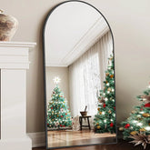 Modern Arched Full Length Aluminum Alloy Floor Mirror Standing Mirror