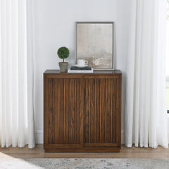 Mid Century Sideboard with 2 Sliding Door
