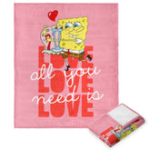 Nickelodeon Spongebob Need Love Silk Touch Throw Blanket