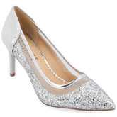 Journee Collection Women's Kalani Pointed Toe Mid Heel Pumps