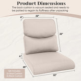 Pocassy 22x25x4 Inch Cushion for Outdoor Swivel Chairs Sofa Set