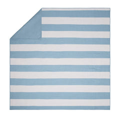 Lavelle Blue/White Reversible Quilt Set