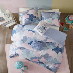 Intelligent Design Kids Bliss Blue Cotton Printed Comforter Set