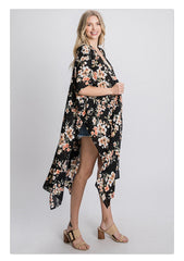 9203 Angie Floral Kimono