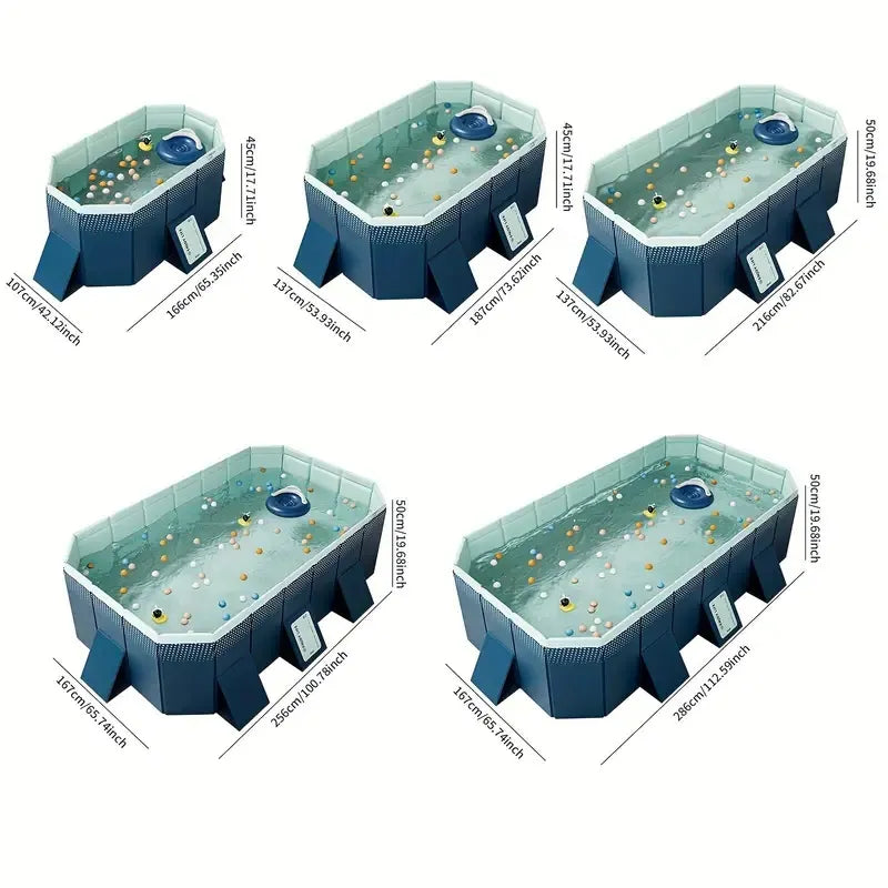 2.1pvc Inflatable Folding Swimming Pool