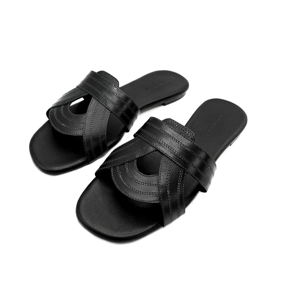 Clergerie Ivory Leather Sandal